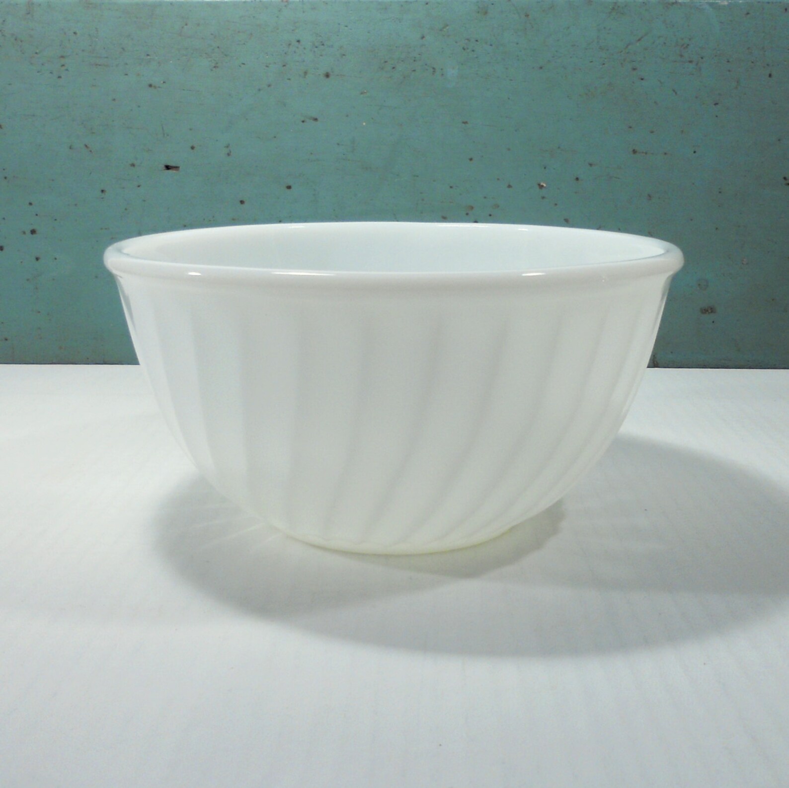 Vintage Fire King Bowl Swirl Pattern Oven Ware 1950s Kitchen Etsy