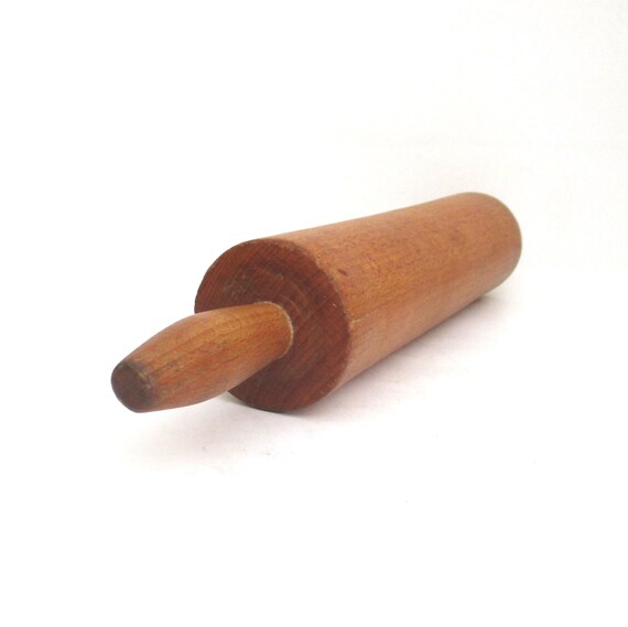Vintage Wood Rolling Pin Kitchen Tool Made Of Turned Hardwood