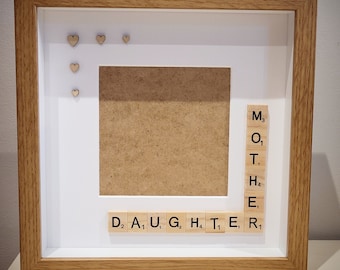 Mother and daughter scrabble frame