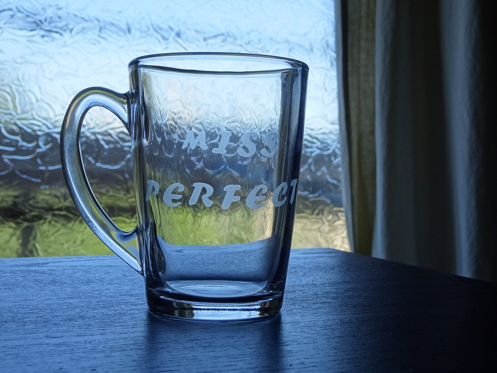 Personalized etched glass mugs Etsy