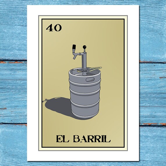 El Barril-Loteria 13x19 Art Printloteria artloteria | Etsy