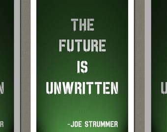 Joe Strummer Quote 13x19 Art Print,matte paper,archival ink,giclee print,high quality art,rock quotes,the clash,punk rock,british punk