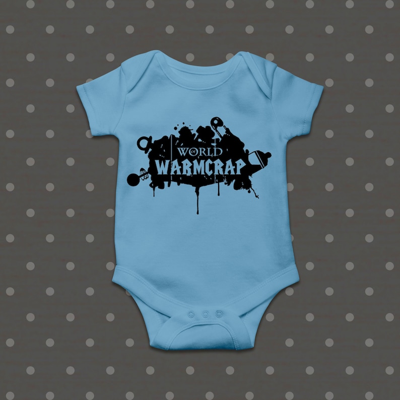 novelty newborn gamer baby baby gifts online,cool baby shower gifts,rpg World of Warmcrap Bodysuit baby gifts gamer snapsuit,gamers