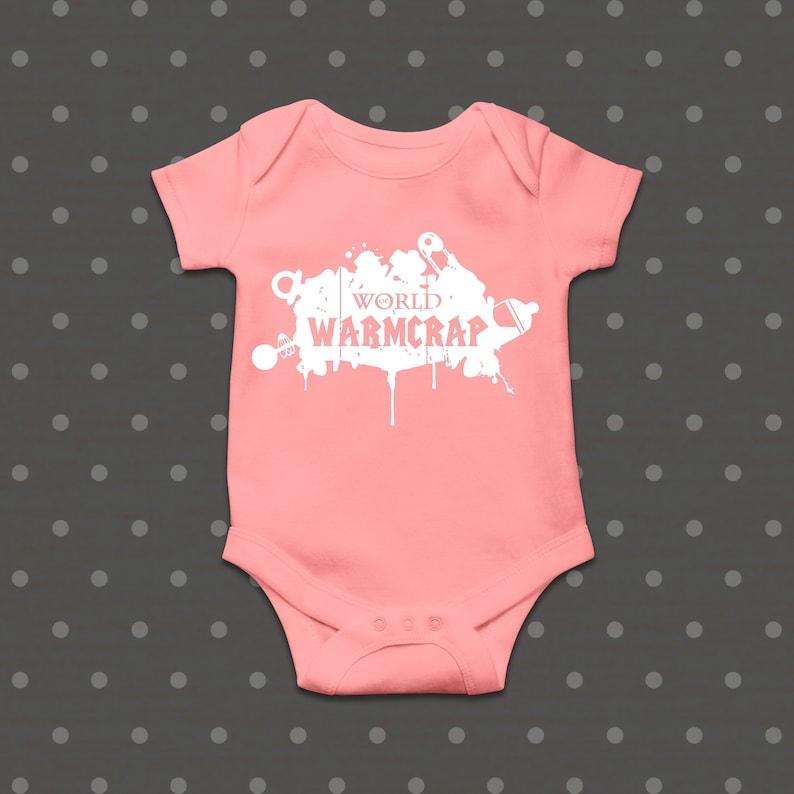 novelty newborn gamer baby baby gifts online,cool baby shower gifts,rpg World of Warmcrap Bodysuit baby gifts gamer snapsuit,gamers