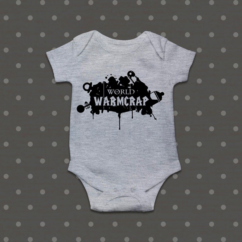 novelty newborn gamer baby baby gifts online,cool baby shower gifts,rpg World of Warmcrap Bodysuit baby gifts gamer snapsuit,gamers