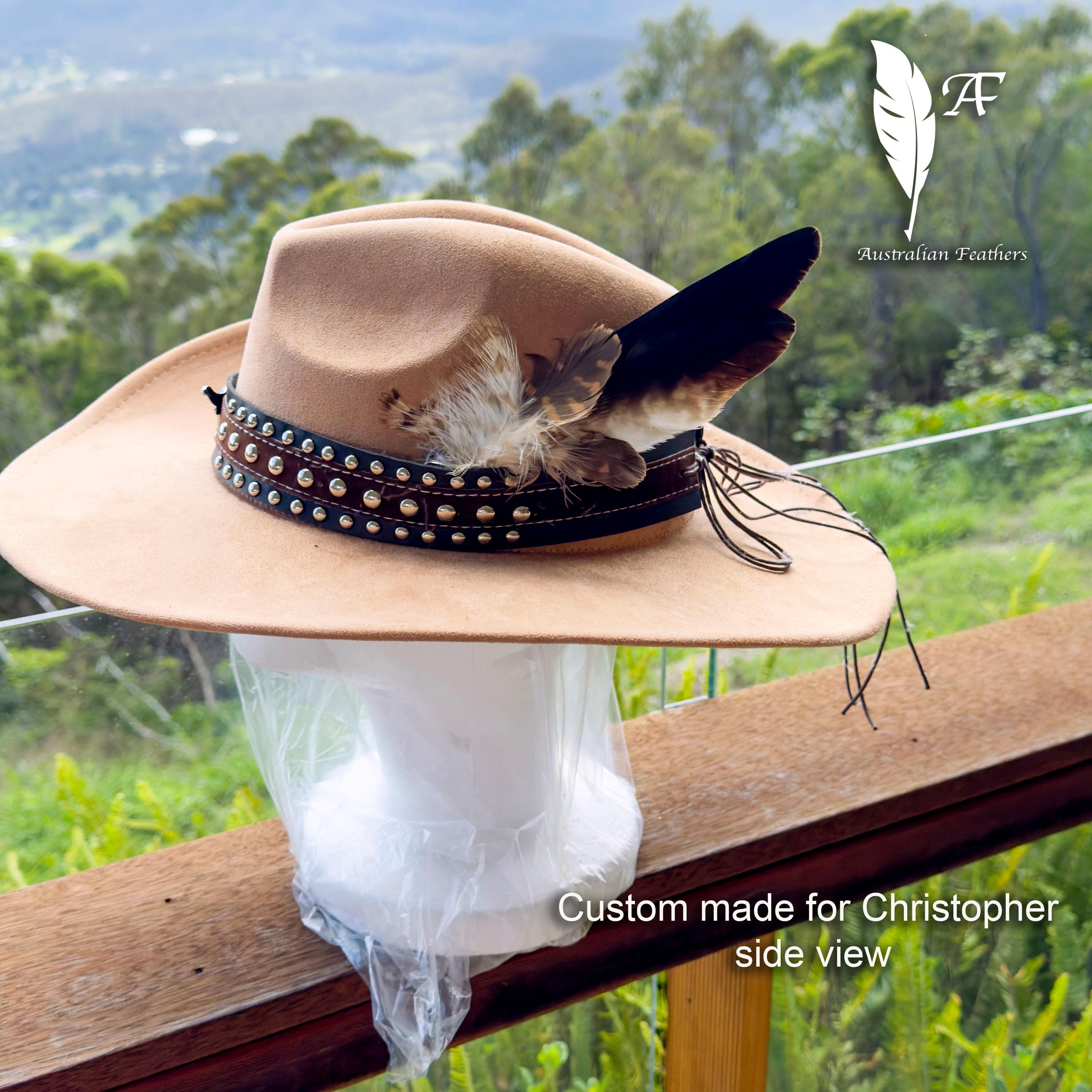 Red Wool Cowboy Hat – Western Felt Hat with feather hat pin vintage stone brooch Holibanna Classic Wool Felt Western Cowboy Hat Men Women  main image 2