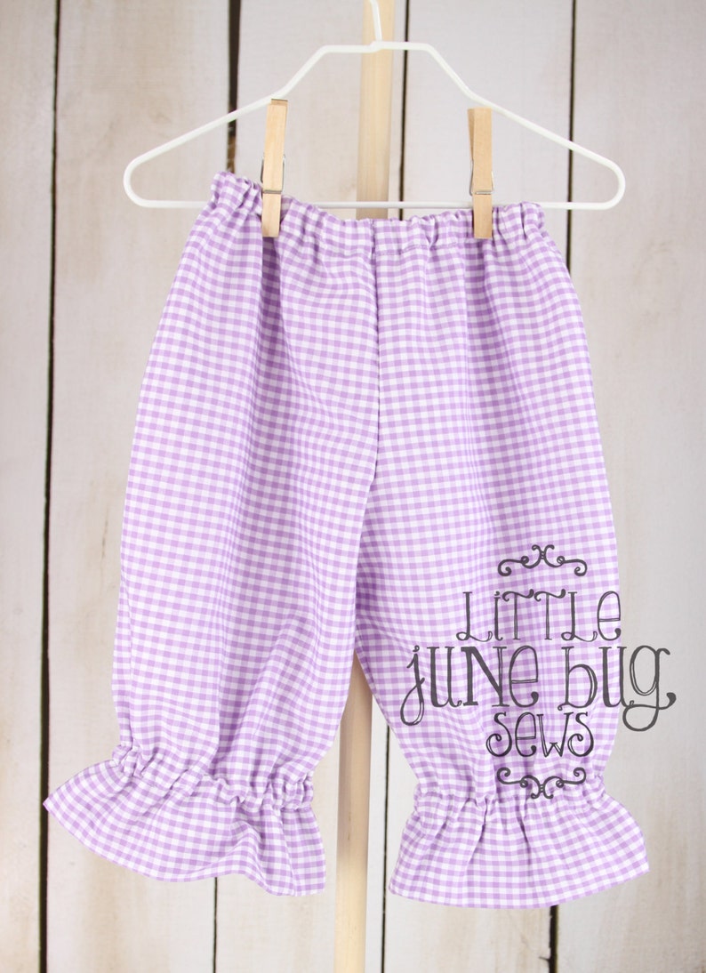 Little Girl/baby Gingham Ruffle Pants Gingham Pants Seasonal Etsy