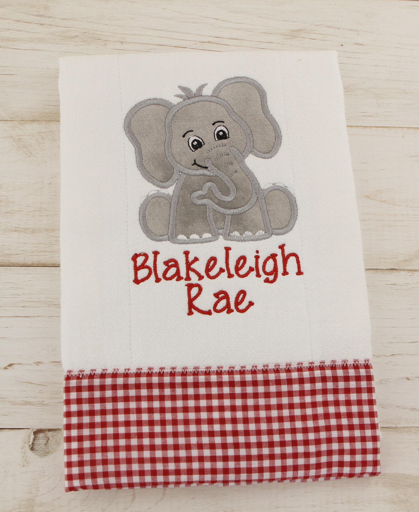 Elephant Bib and Burp Cloth Set Elephant Baby Gift Set Baby Etsy