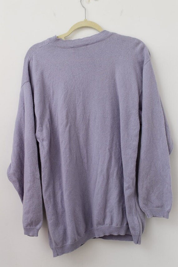 Vtg Kilkenny Lavender periwinkle Purple Wool Swea… - image 2