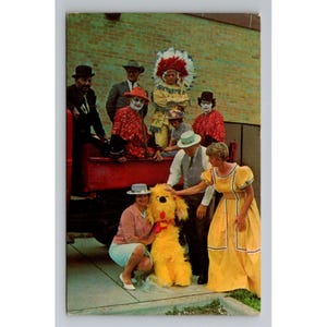 Vintage 1966 Hazel Park MI Feria Comunitaria Postal Payasos y Disfraces escritos sin publicar