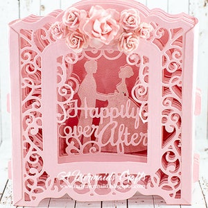Happily Ever After Wedding / Anniversary Shadowbox Greeting card