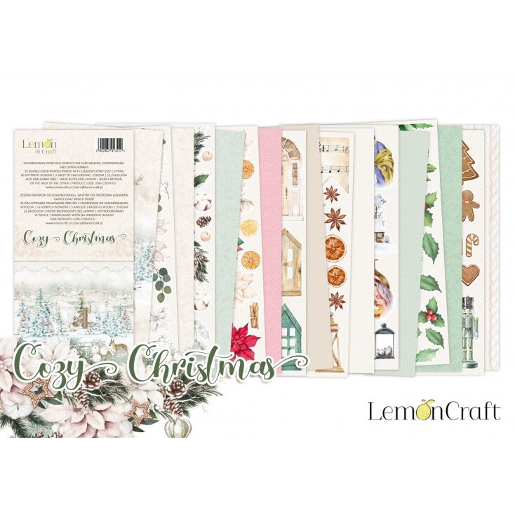 Lemoncraft Cozy Christmas 12x12 Scrapbook Paper Stack 