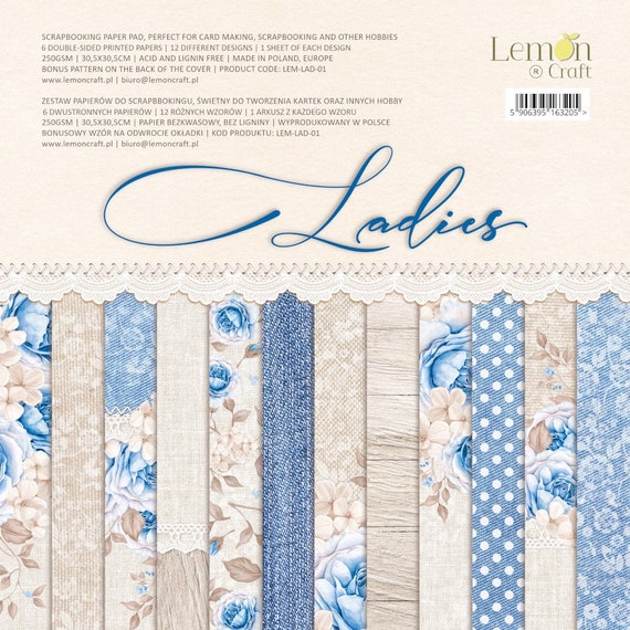 Lemoncraft Ladies 12x12 Scrapbook Paper Stack 