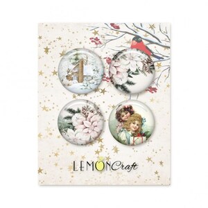 Lemoncraft Cozy Christmas Buttons / Badges