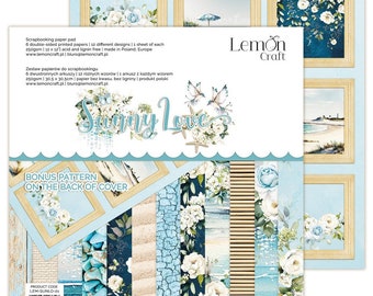 Lemoncraft Sunny Love 12x12 Pila de papel para álbumes de recortes