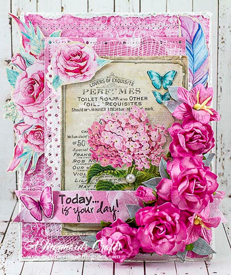 Shabby Chic Today is Your Day Greeting Card