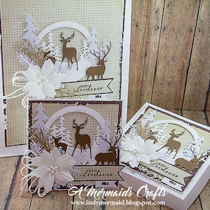 Shabby Chic Christmas Gift Set Bag, Box and Card