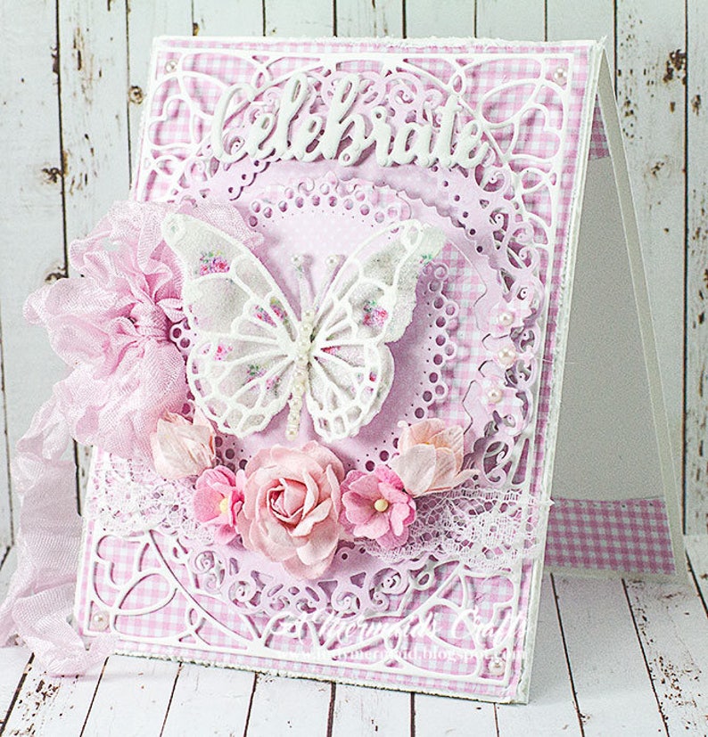 Shabby Chic Celebrate BirthdayNew Baby Card
