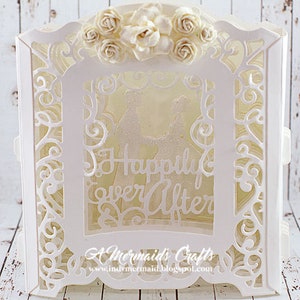 Happily Ever After Wedding / Anniversary Shadowbox Greeting card
