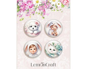 Botones / insignias con forma de corazón de Lemoncraft