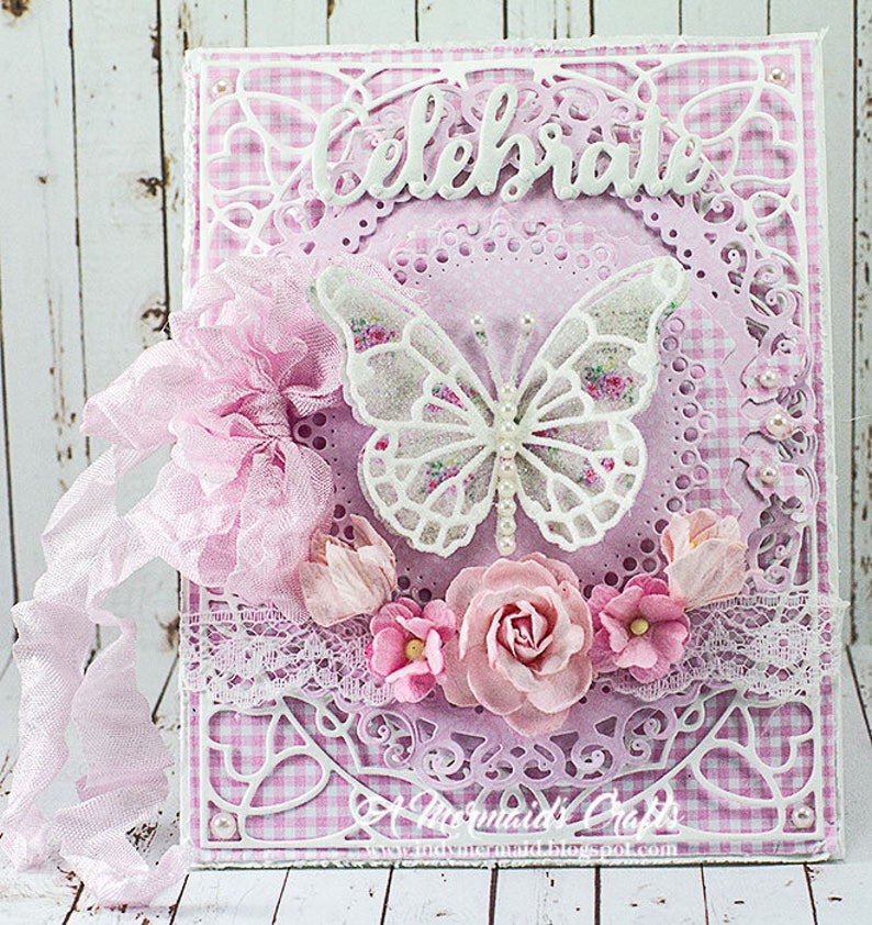 Shabby Chic Celebrate BirthdayNew Baby Card