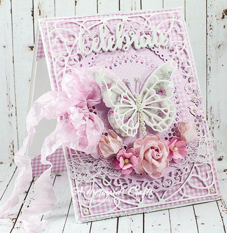 Shabby Chic Celebrate BirthdayNew Baby Card