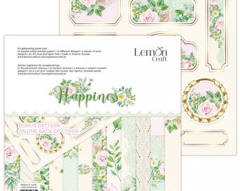 Lemoncraft Happiness 8x8 Pile de papier de scrapbooking