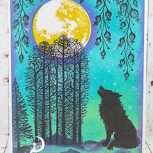 Howling Wolf Just Because / Friendship Greeting Card