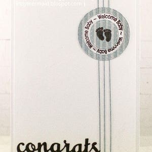 Handmade Welcome Baby Congrats Card