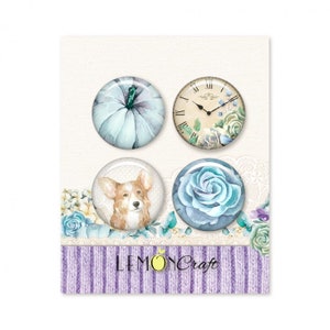 Lemoncraft Autumn Twilight Buttons / Badges