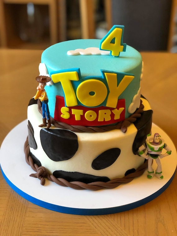 Toy Story Inspired Cake Topper With Clouds And Birthday Etsy