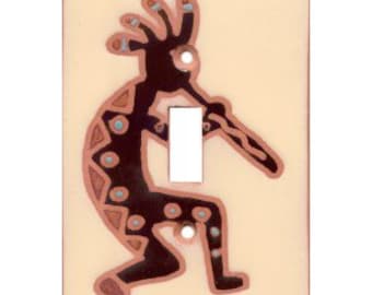 Kokopelli, A Southwest icon design, light switch cover, single toggle, single rocker, double toggle, double rocker,