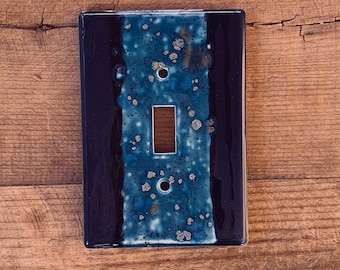 Light switch cover,Cosmic Tahiti Grape, switch plates, Contemporary, toggle, rocker, decora, rocker,  plug, Wall decor, Lighting
