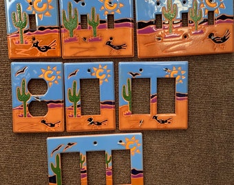 Beep Beep Roadrunner, Southwest design, sun swirl