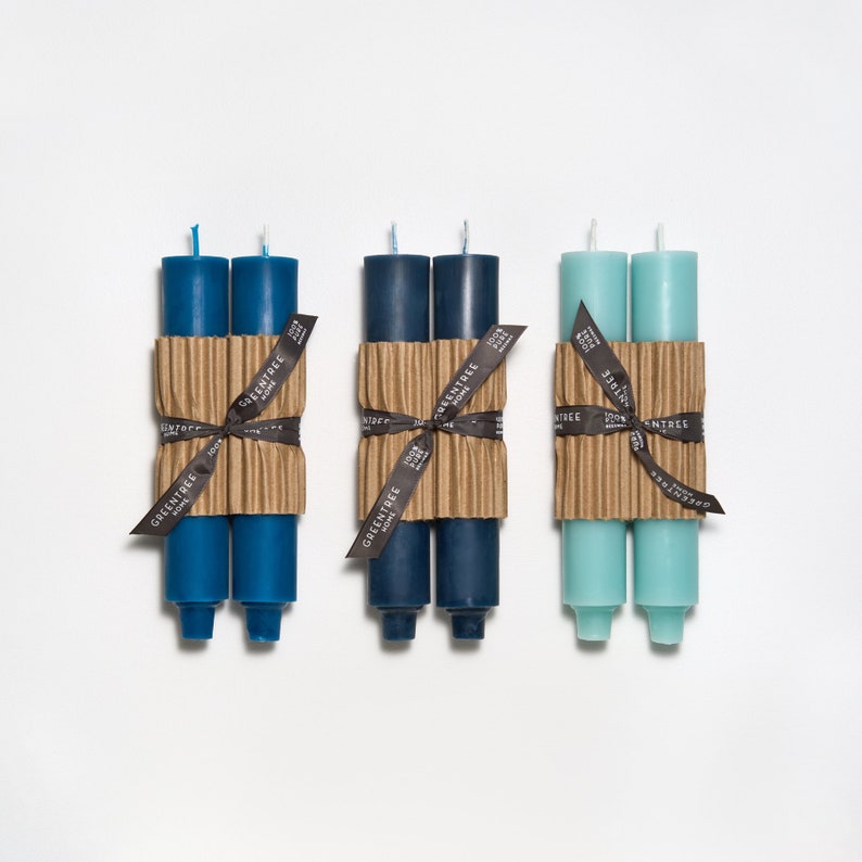 GreentreeHomeCandle Column Taper Beeswax Candles - Thumbnail 4