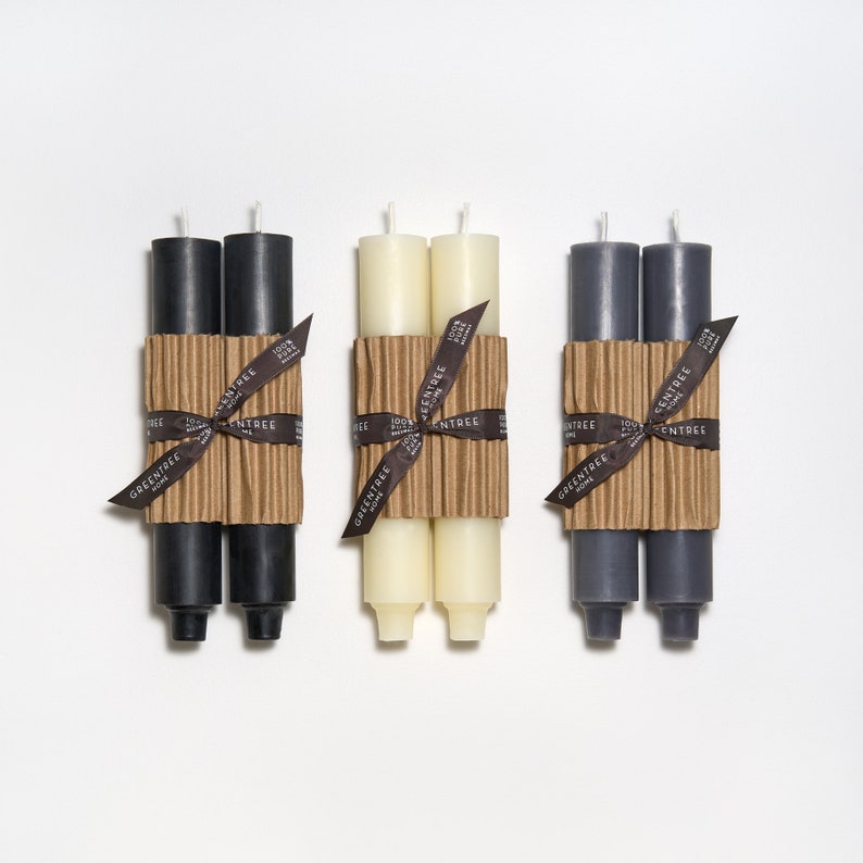 GreentreeHomeCandle Column Taper Beeswax Candles