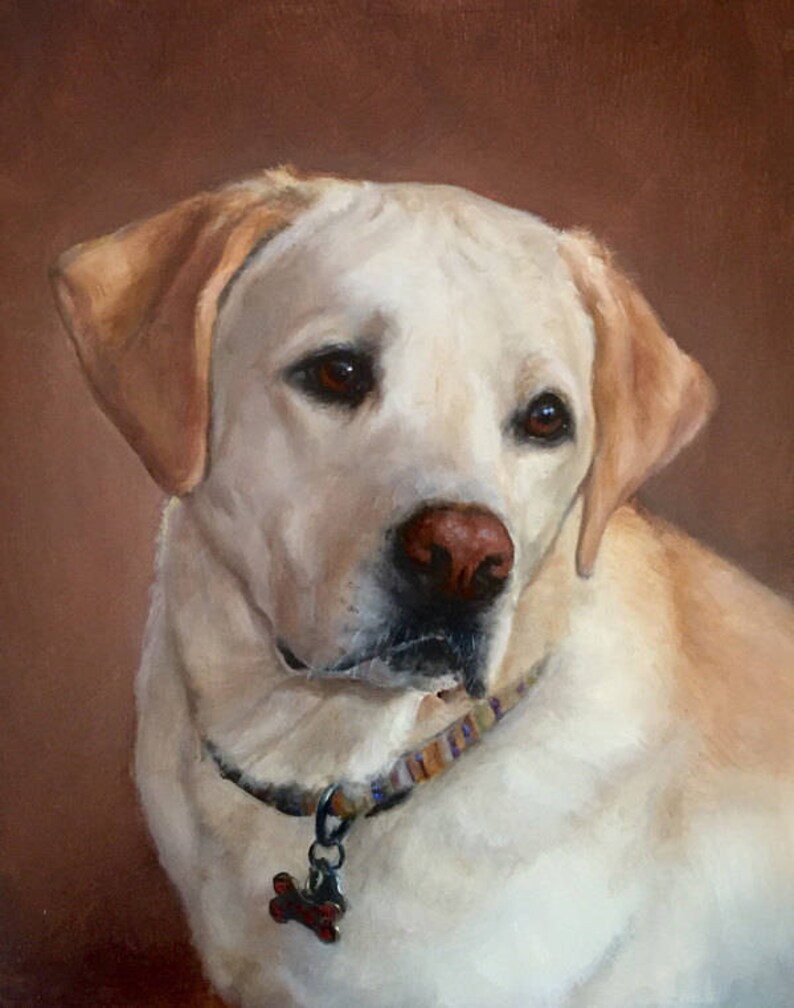 Custom Dog Oil Portrait. Pet Portrait. Commission Painting. Etsy