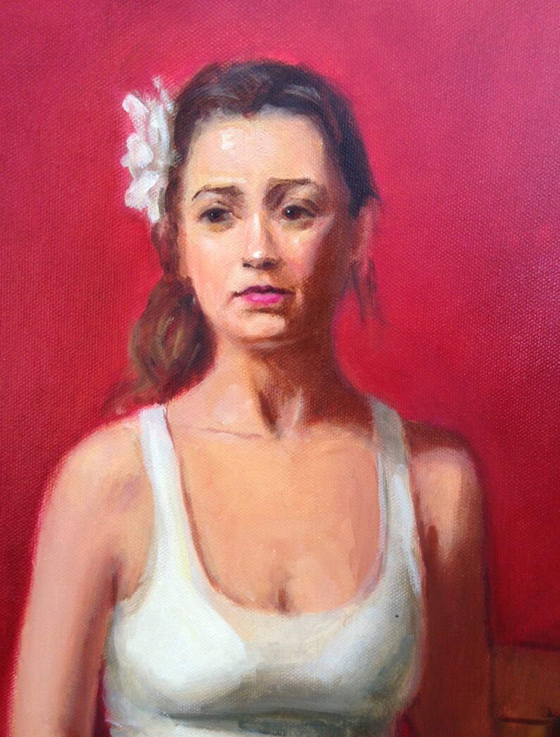 Original Oil Painting on Canvas. Female Figure. Figure Etsy