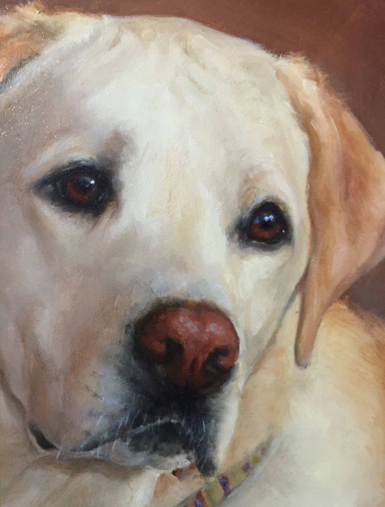 Custom Dog Oil Portrait. Pet Portrait. Commission Painting. Etsy