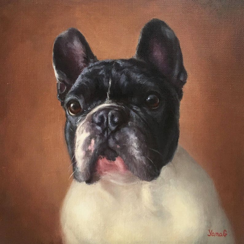 Custom Dog Oil Portrait. Pet Portrait. Commission Painting. Etsy