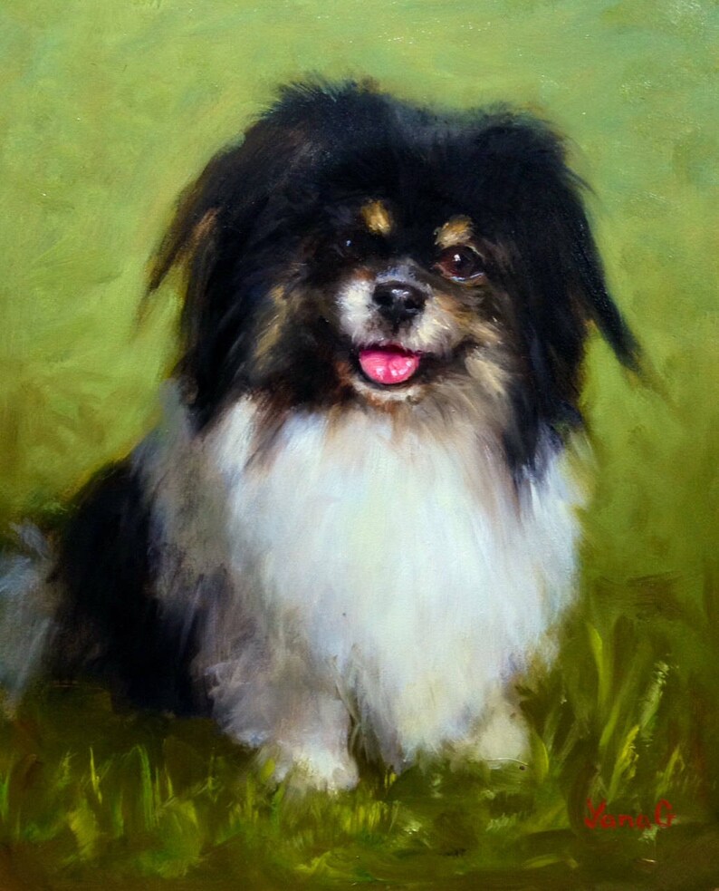Custom Dog Oil Portrait. Pet Portrait. Commission Painting. Etsy