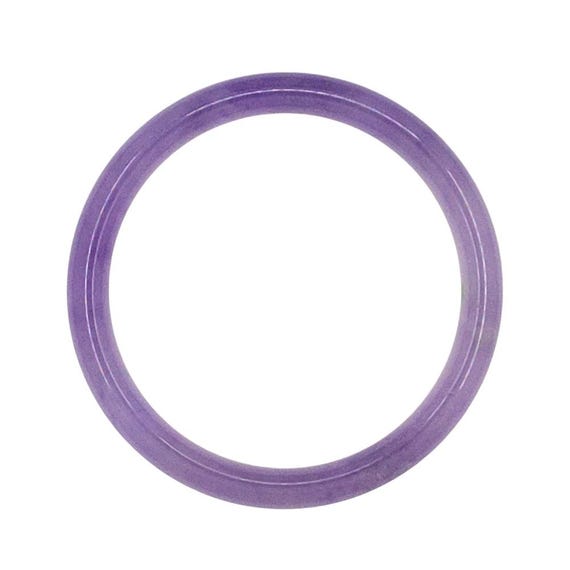 Solid Lavender Jade Bangle Bracelet 59mm - image 1