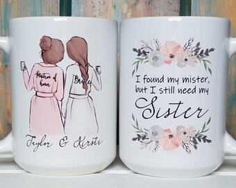 Custom Bridesmaid Proposal Mug: Personalized Sister Gift