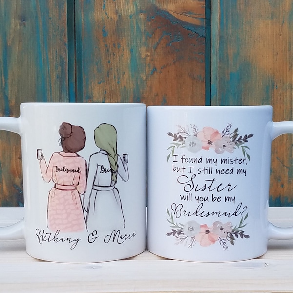 Custom Bridesmaid Proposal Mug: Personalized Maid of Honor Gift