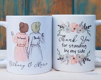 Custom Bridesmaid Proposal Mug: Personalized Robe Design