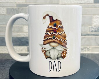 Personalized Gingerbread Gnome Mug: Custom Name Coffee Mug