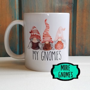 My Gnomies Mug, Pick your Gnomes, Custom Gnomes, Dishwasher Safe