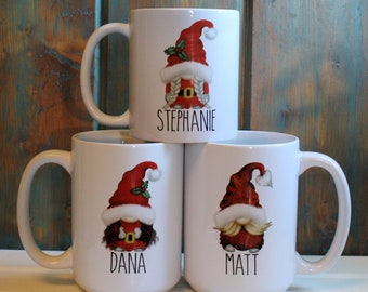Custom Holiday Gnome Mug: Pick your Own Gnome