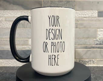 Personalized Coffee Mug: Custom Text Gift with text or photo