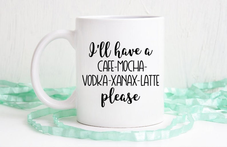 Funny mugs, office mug, vodka mug, coffee mug, coffee cup, unique coffee mug, best friend gift image 1